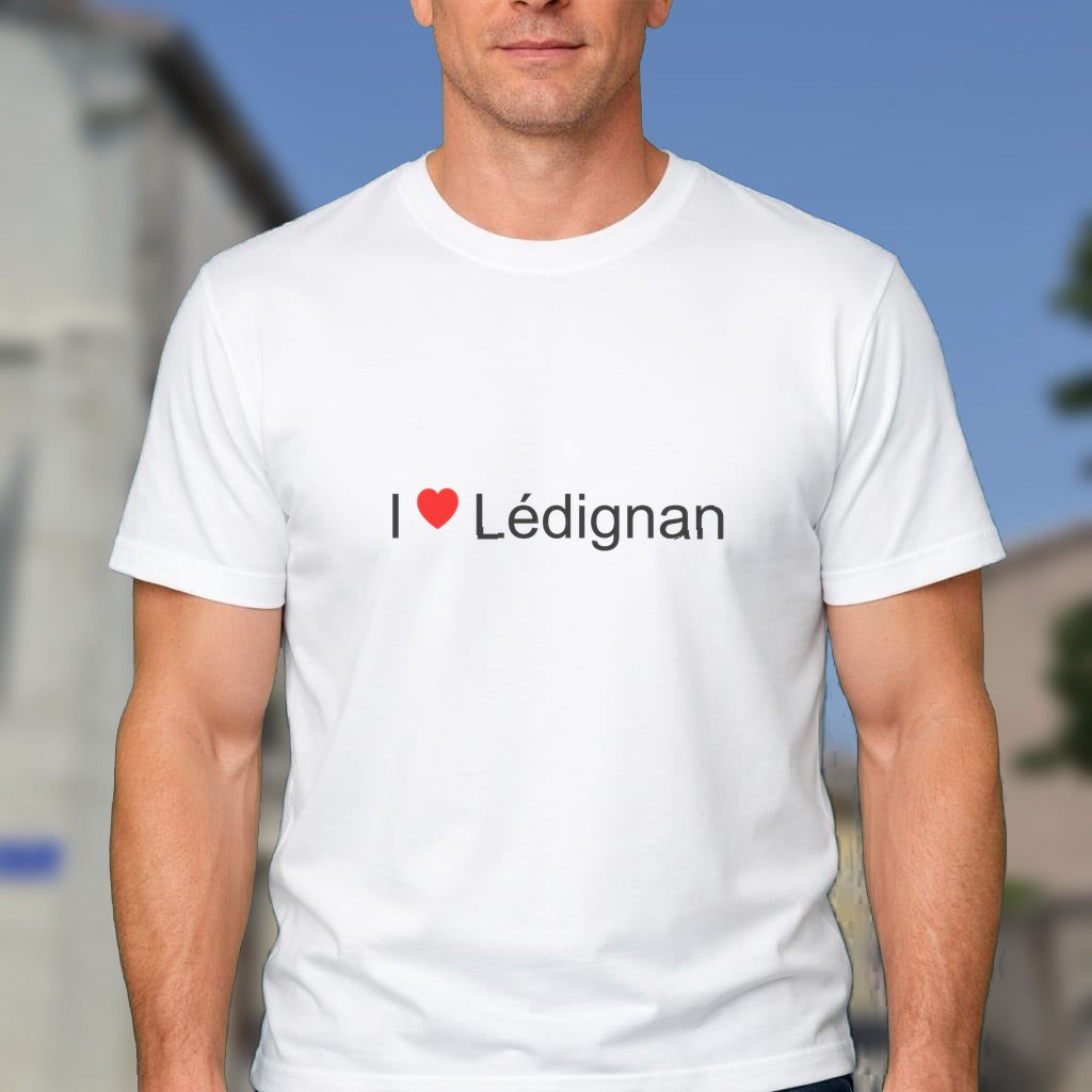 T-shirt I love lédignan