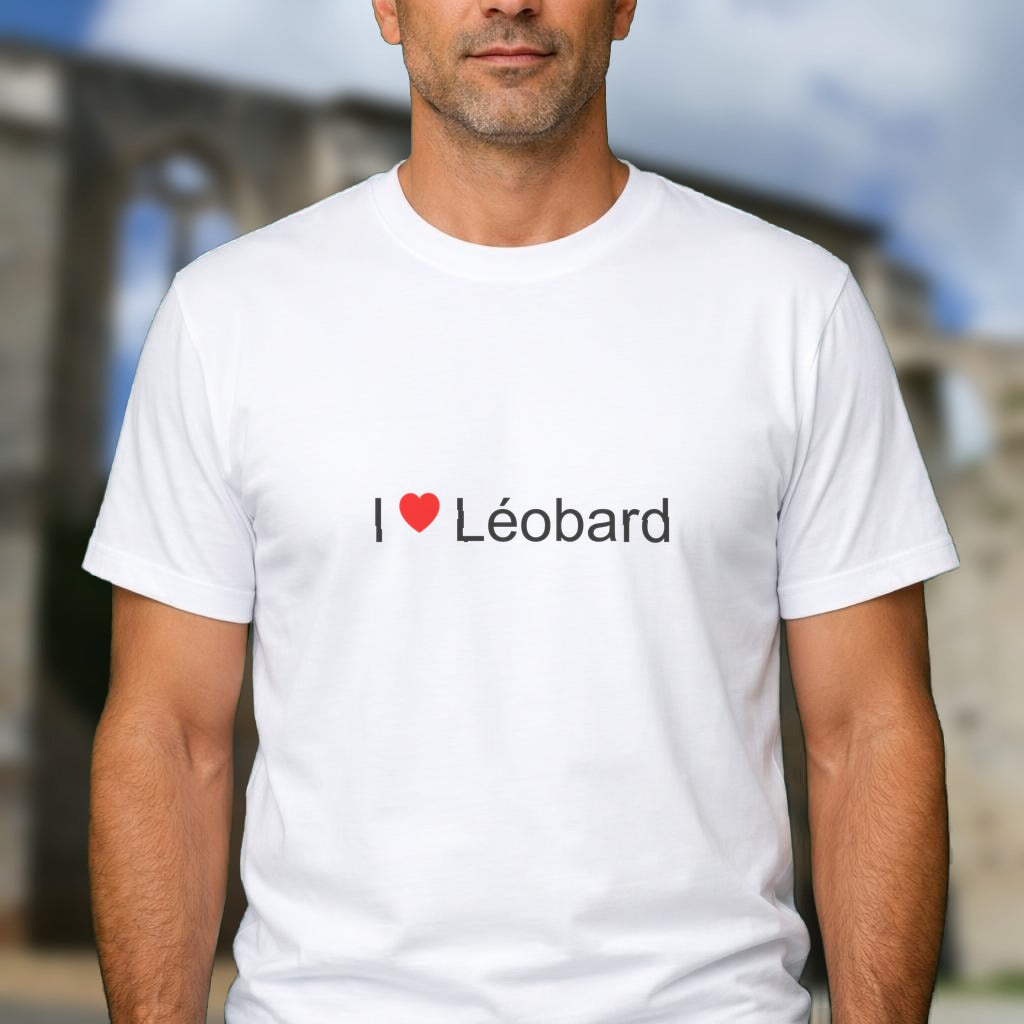 T-shirt I love léobard