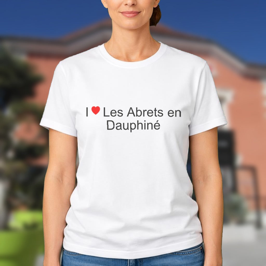 T-shirt I love les abrets en dauphiné