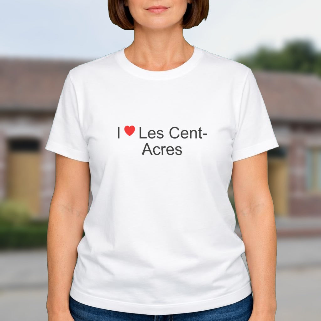 T-shirt I love les cent-acres