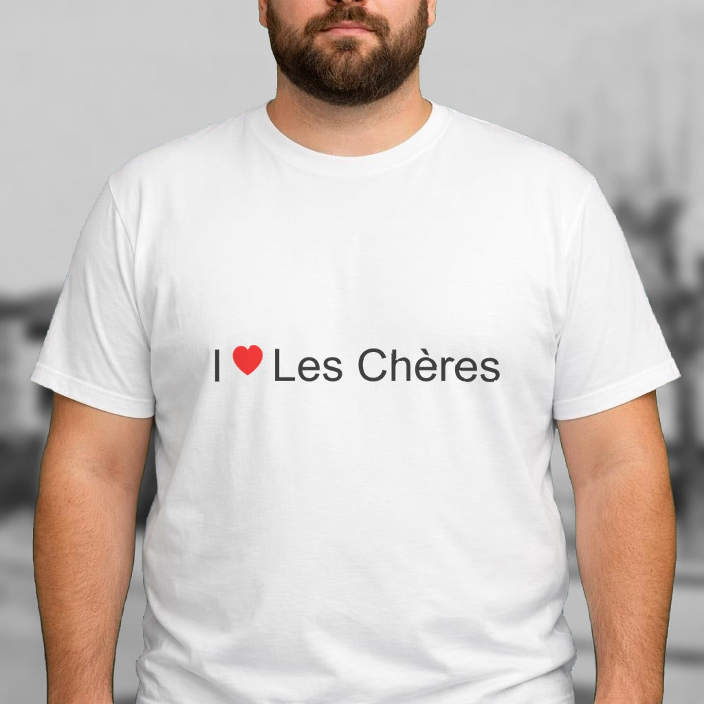 T-shirt I love les chères
