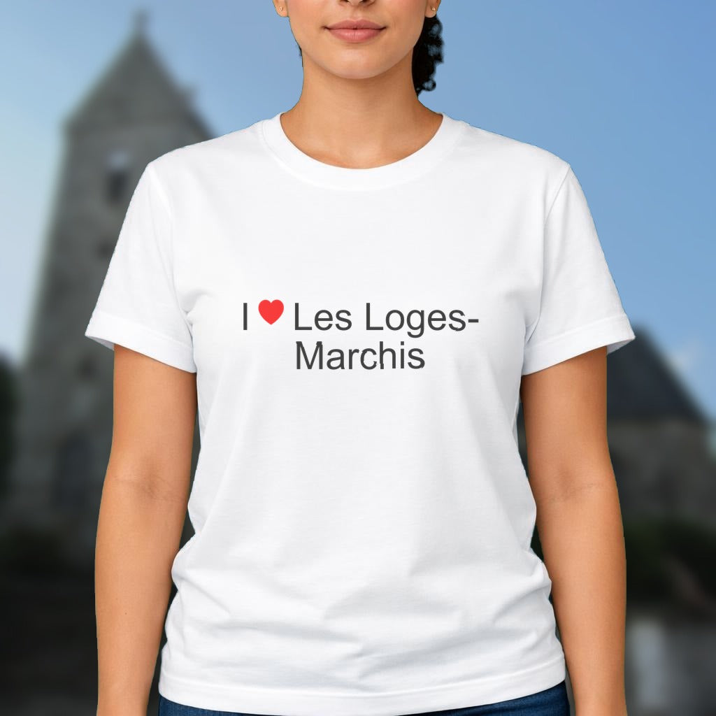 T-shirt I love les loges-marchis