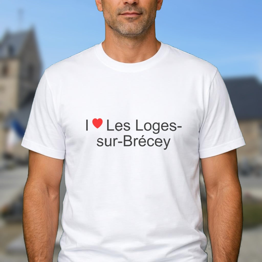 T-shirt I love les loges-sur-brécey