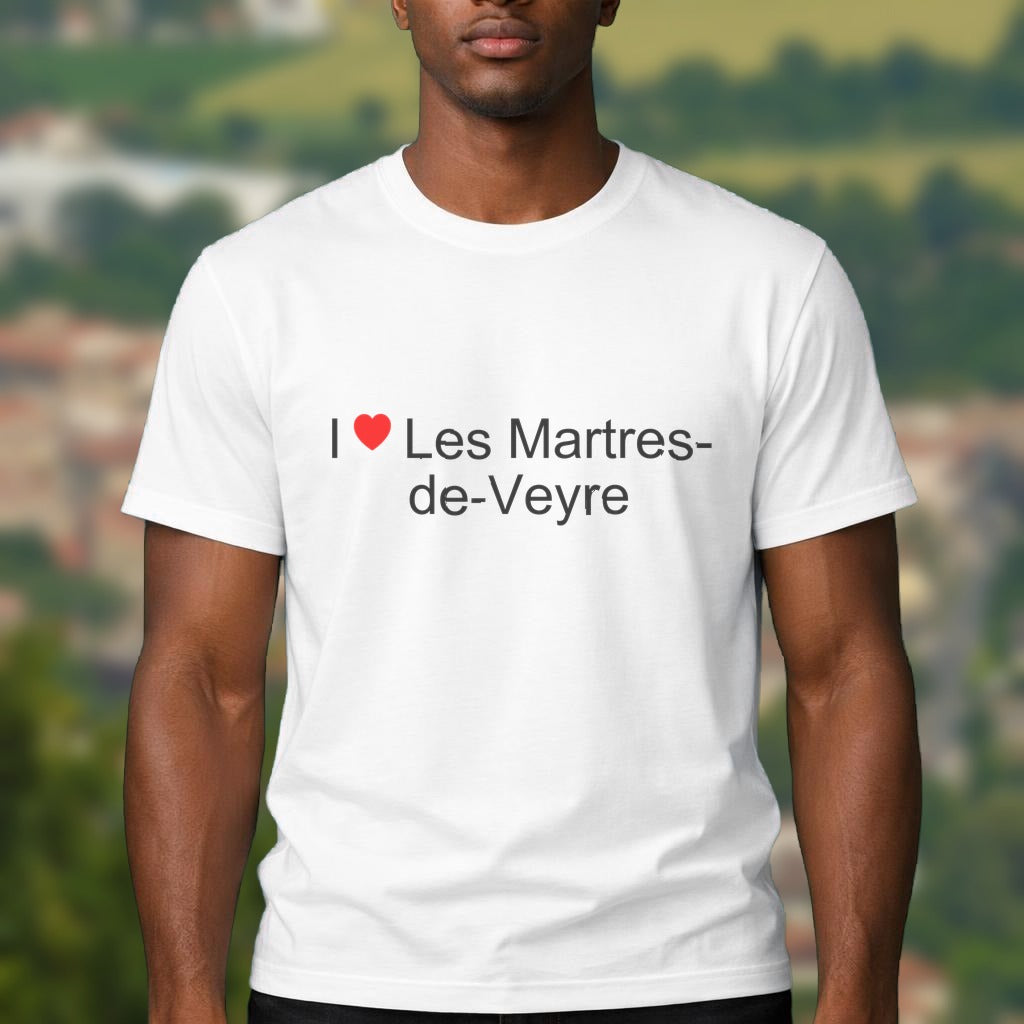 T-shirt I love les martres-de-veyre
