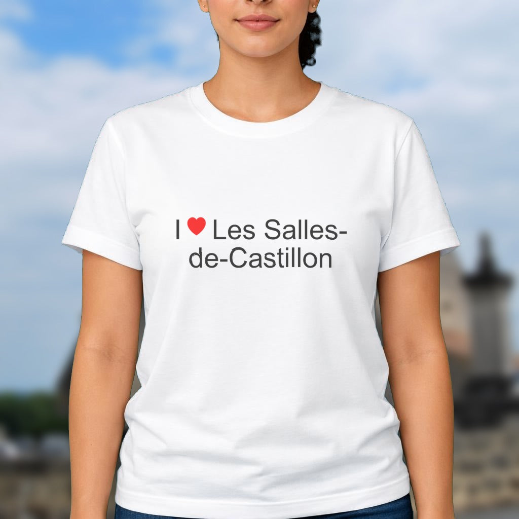 T-shirt I love les salles-de-castillon