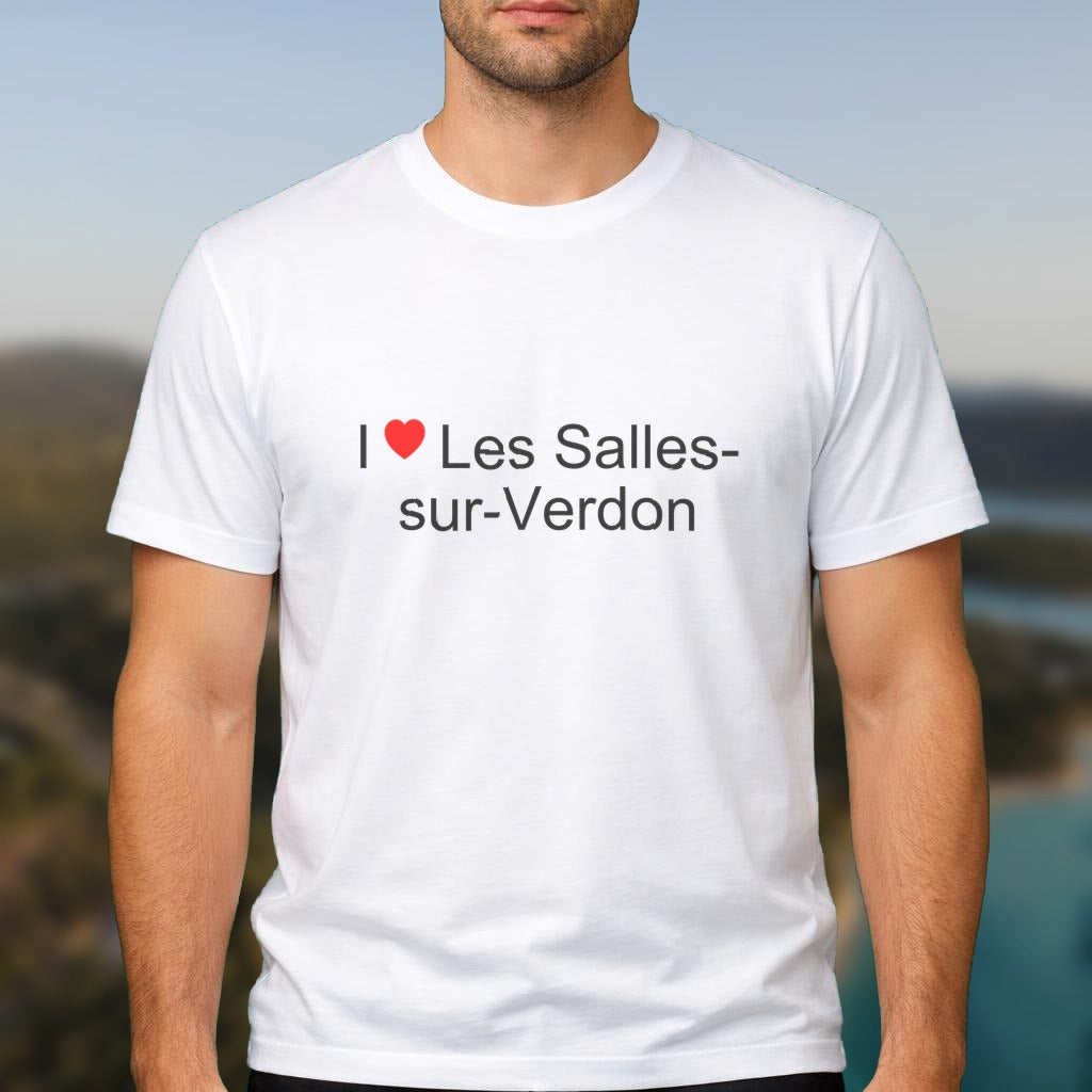 T-shirt I love les salles-sur-verdon