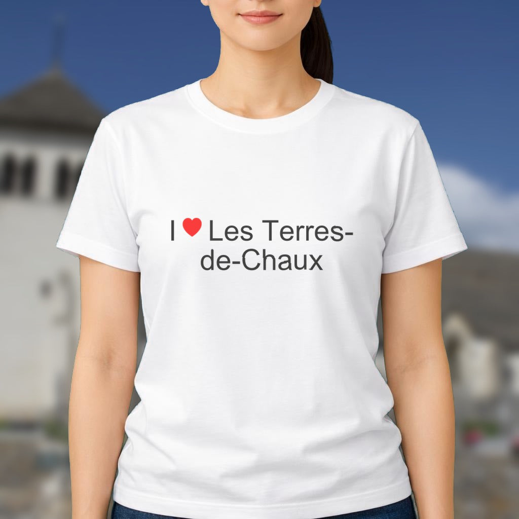 T-shirt I love les terres-de-chaux