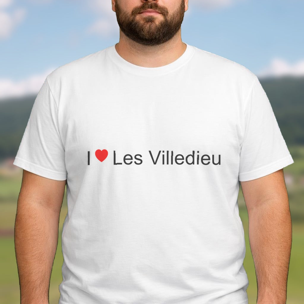 T-shirt I love les villedieu