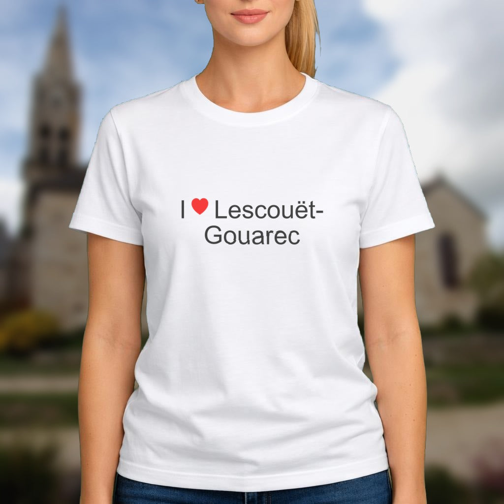 T-shirt I love lescouët-gouarec