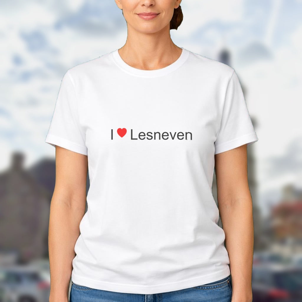 T-shirt I love lesneven