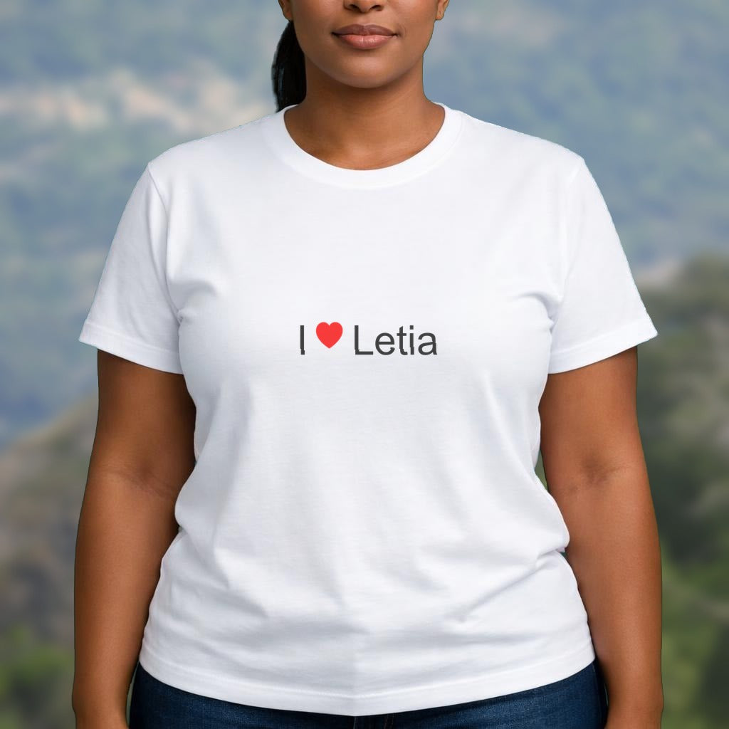 T-shirt I love letia