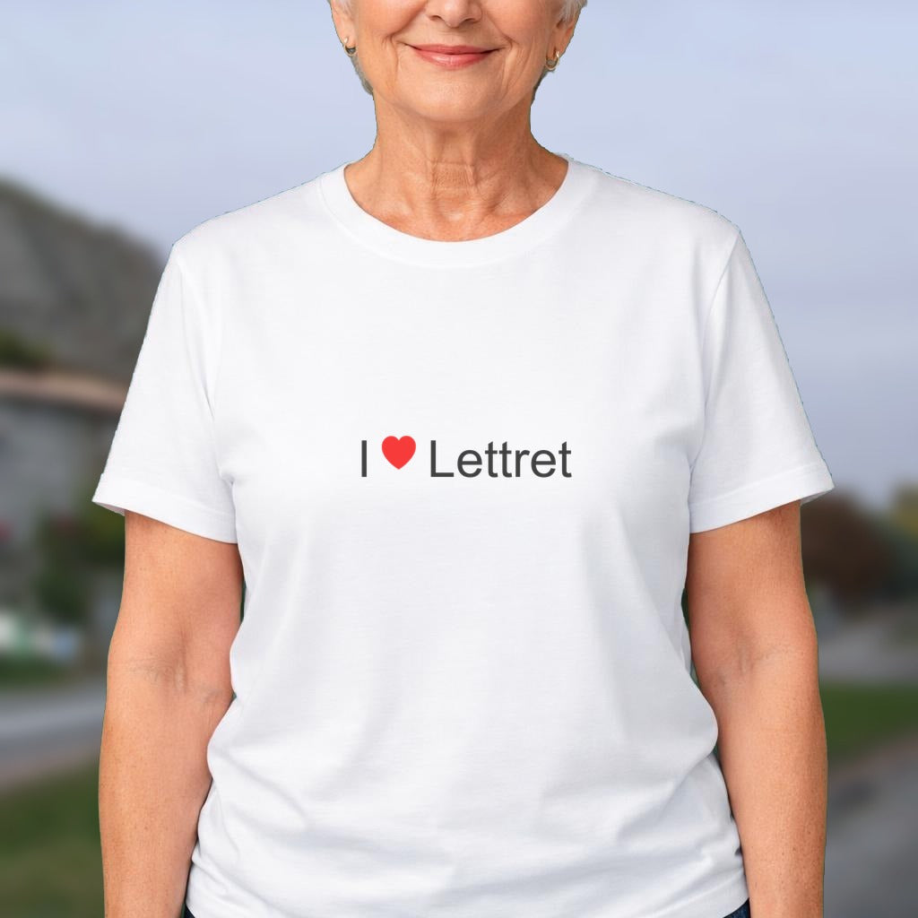T-shirt I love lettret