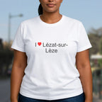 T-shirt I love lézat-sur-lèze
