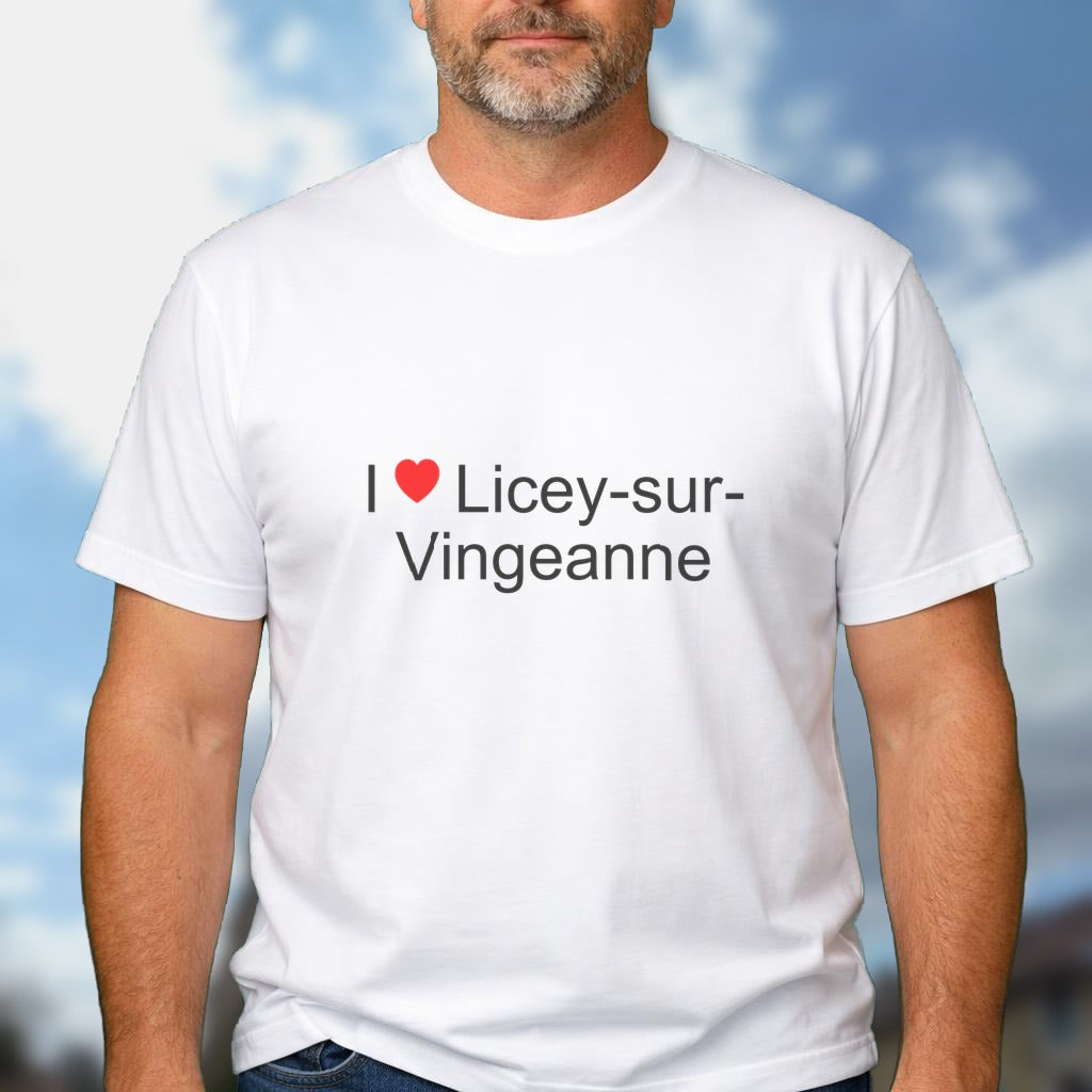 T-shirt I love licey-sur-vingeanne