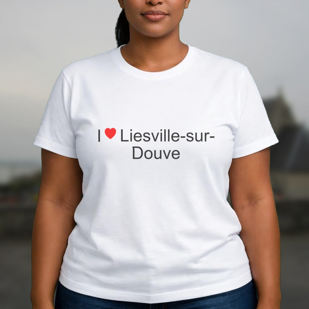 T-shirt I love liesville-sur-douve