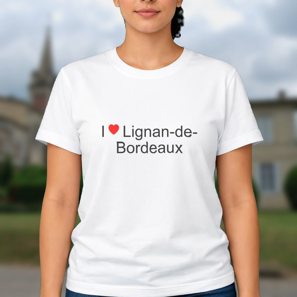 T-shirt I love lignan-de-bordeaux