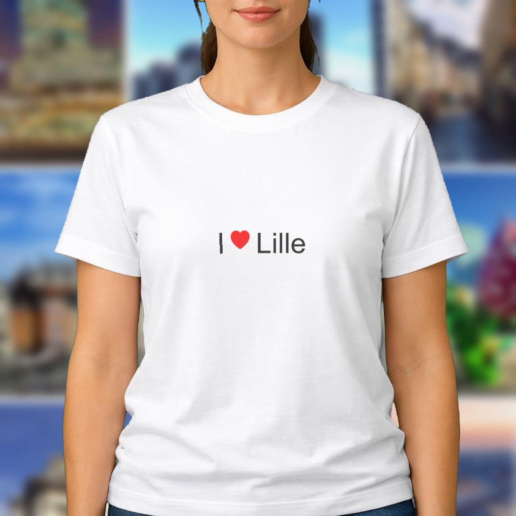 T-shirt I love Lille - souvenir Nord (1)