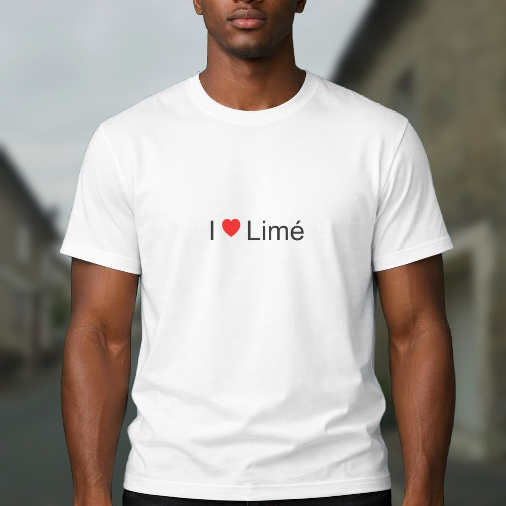T-shirt I love limé