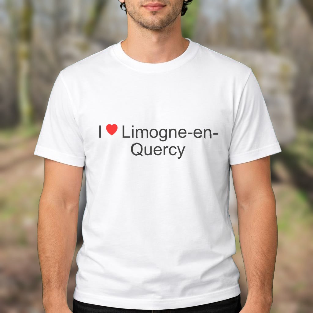 T-shirt I love limogne-en-quercy