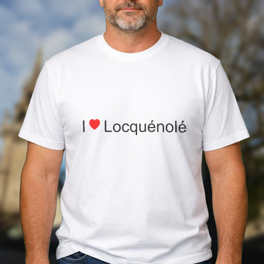 T-shirt I love locquénolé