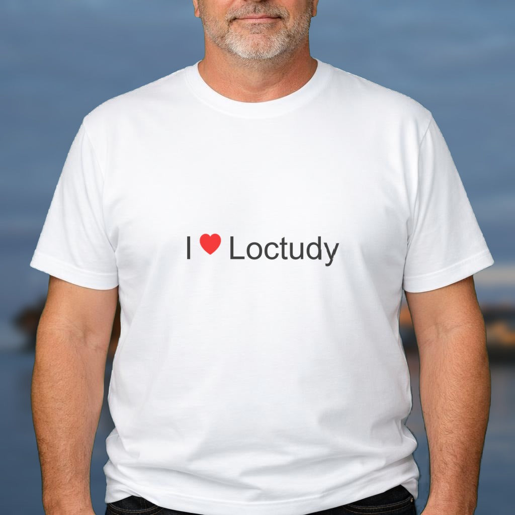 T-shirt I love loctudy