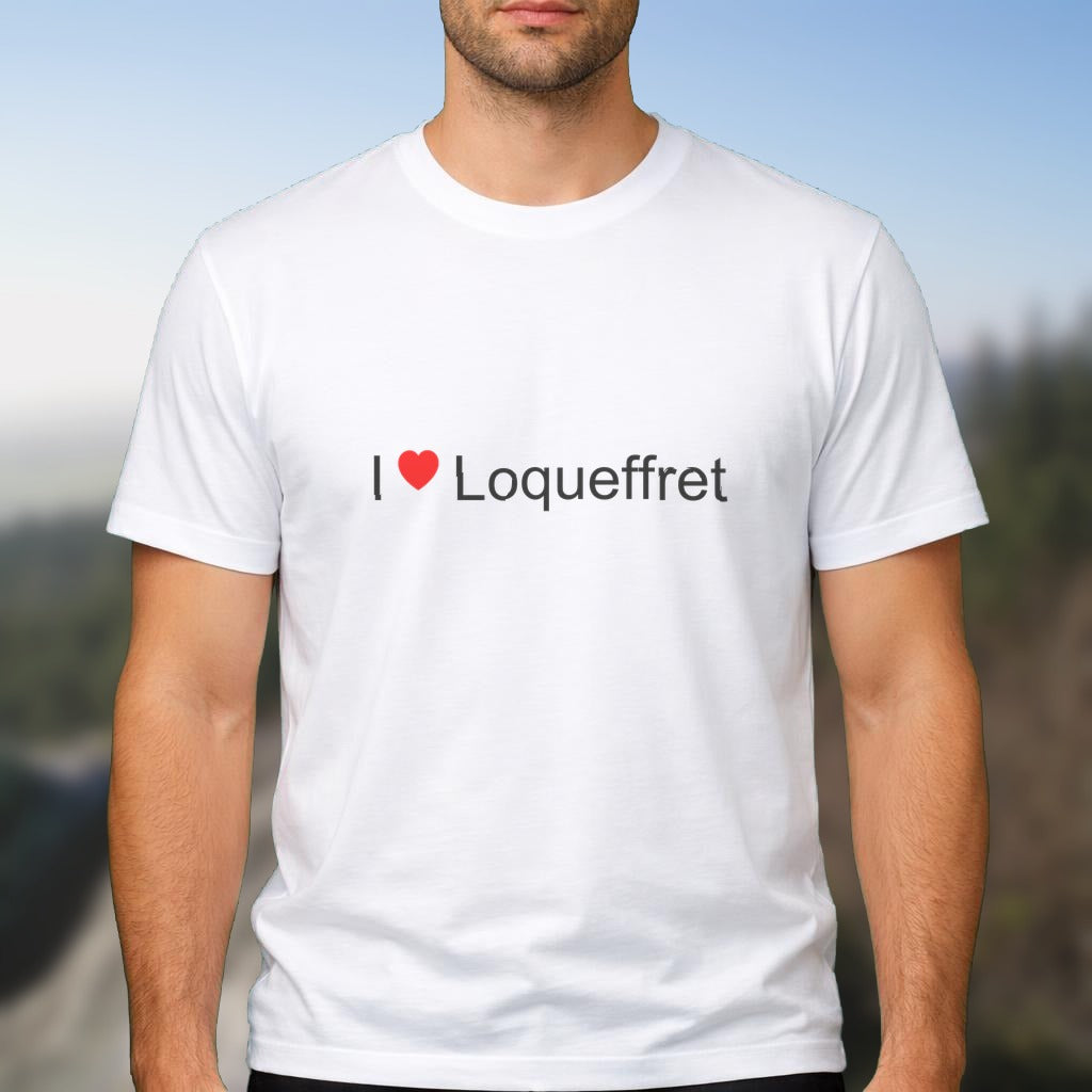 T-shirt I love loqueffret