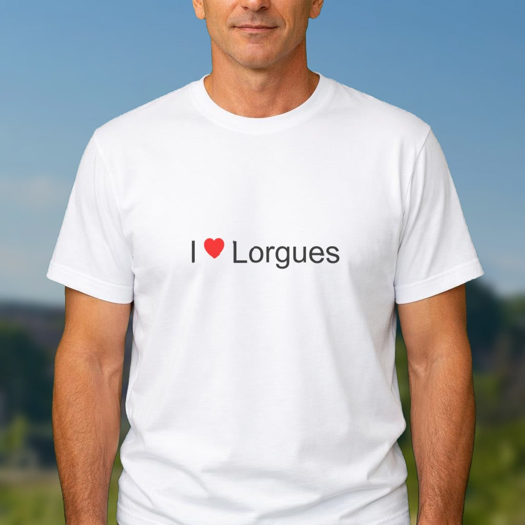 T-shirt I love lorgues