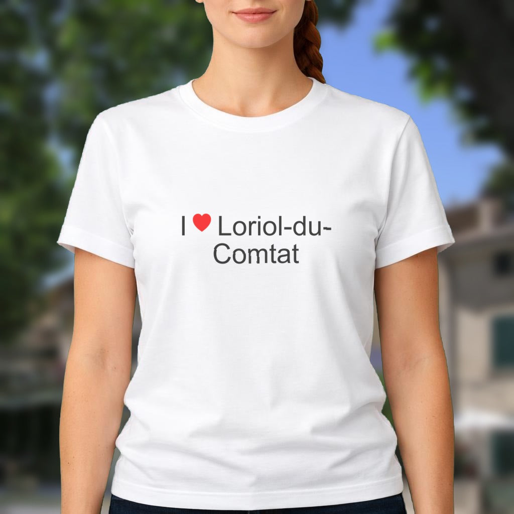 T-shirt I love loriol-du-comtat