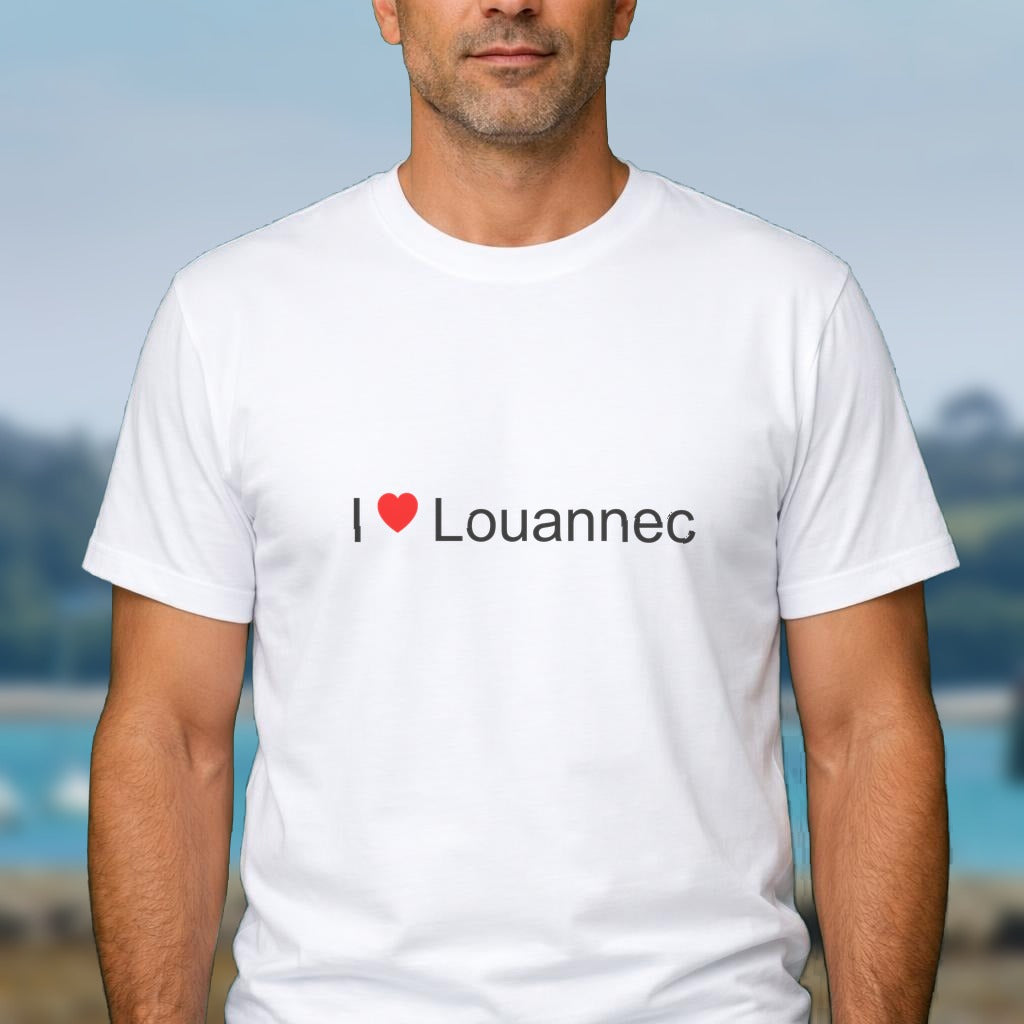 T-shirt I love louannec