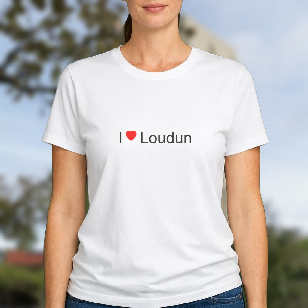 T-shirt I love loudun