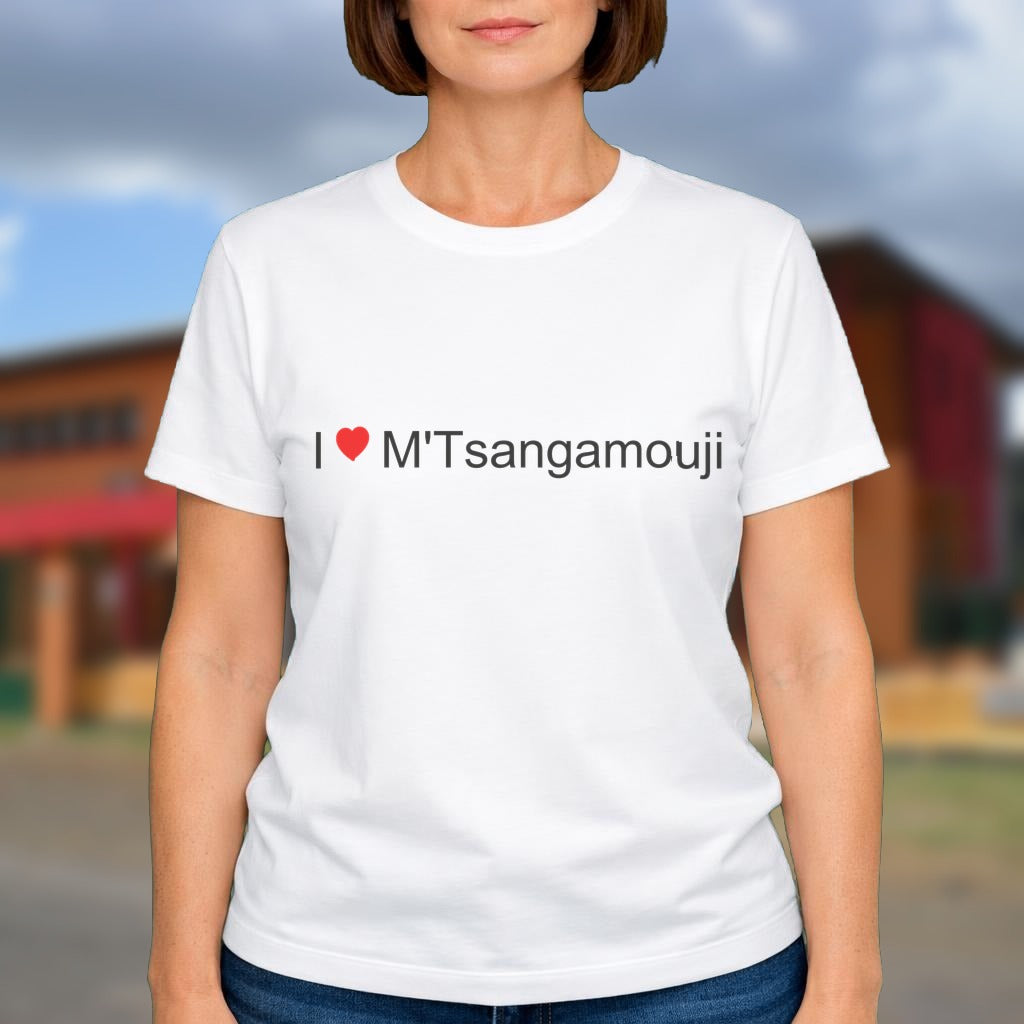 T-shirt I love m'tsangamouji