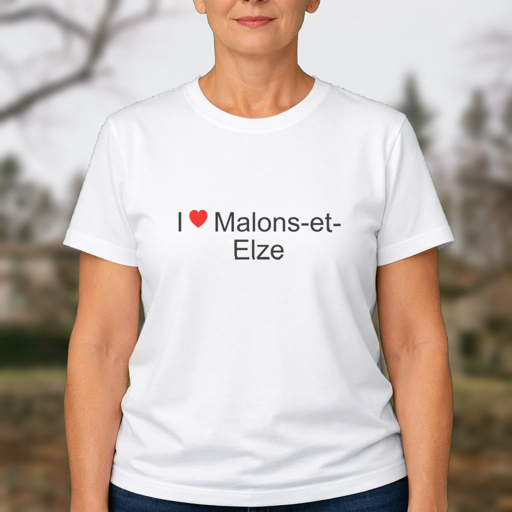 T-shirt I love malons-et-elze