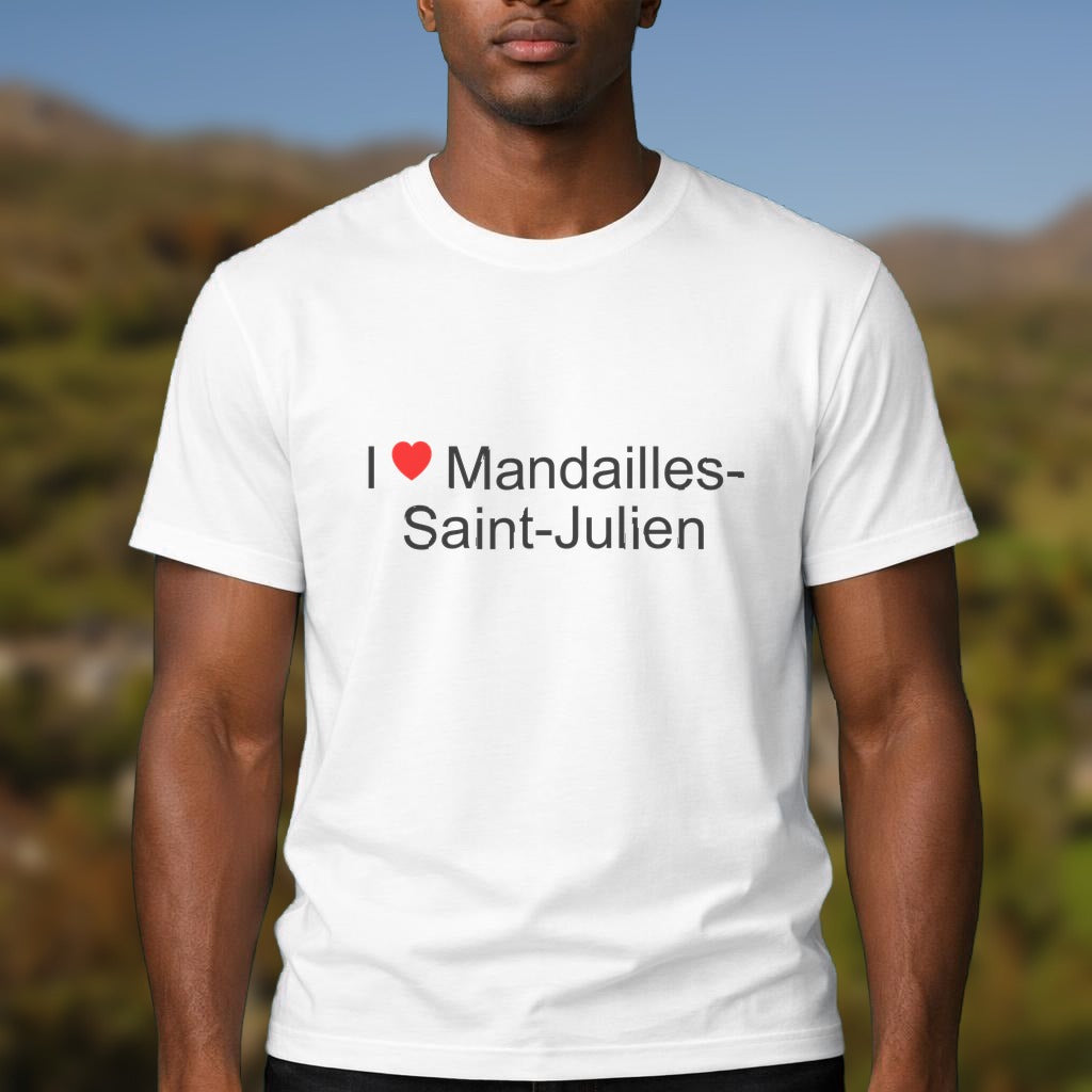 T-shirt I love mandailles-saint-julien