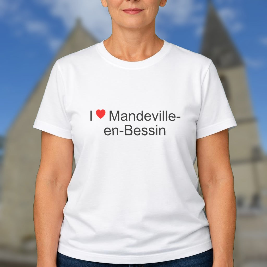 T-shirt I love mandeville-en-bessin
