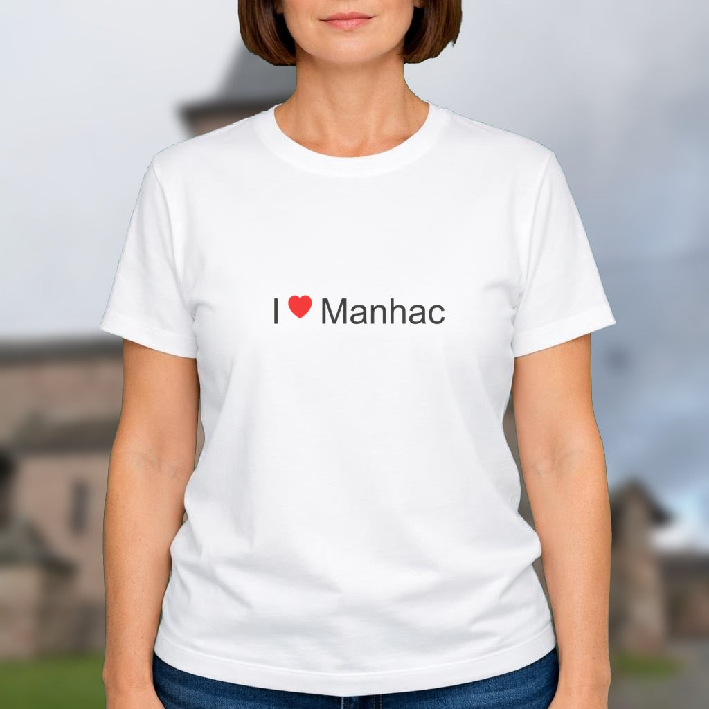 T-shirt I love manhac
