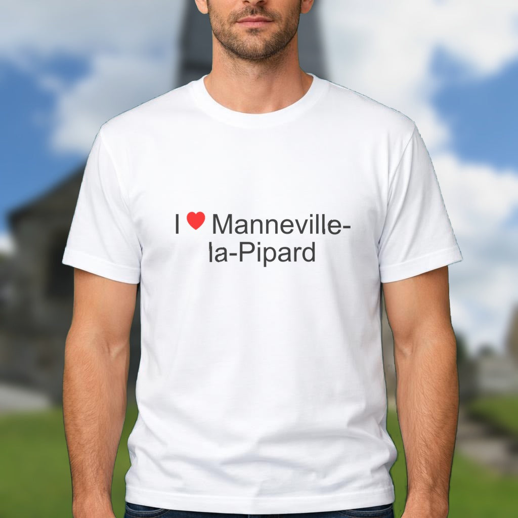 T-shirt I love manneville-la-pipard