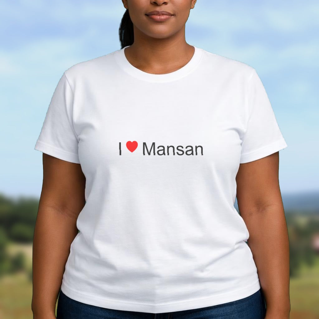 T-shirt I love mansan