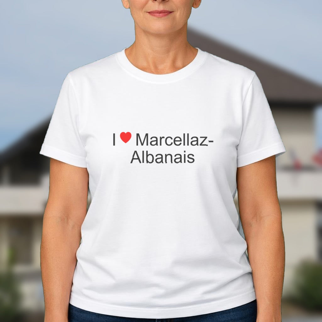 T-shirt I love marcellaz-albanais