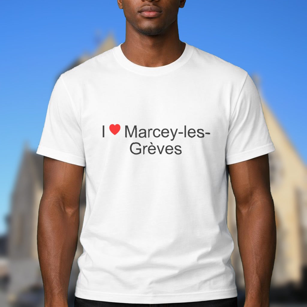 T-shirt I love marcey-les-grèves