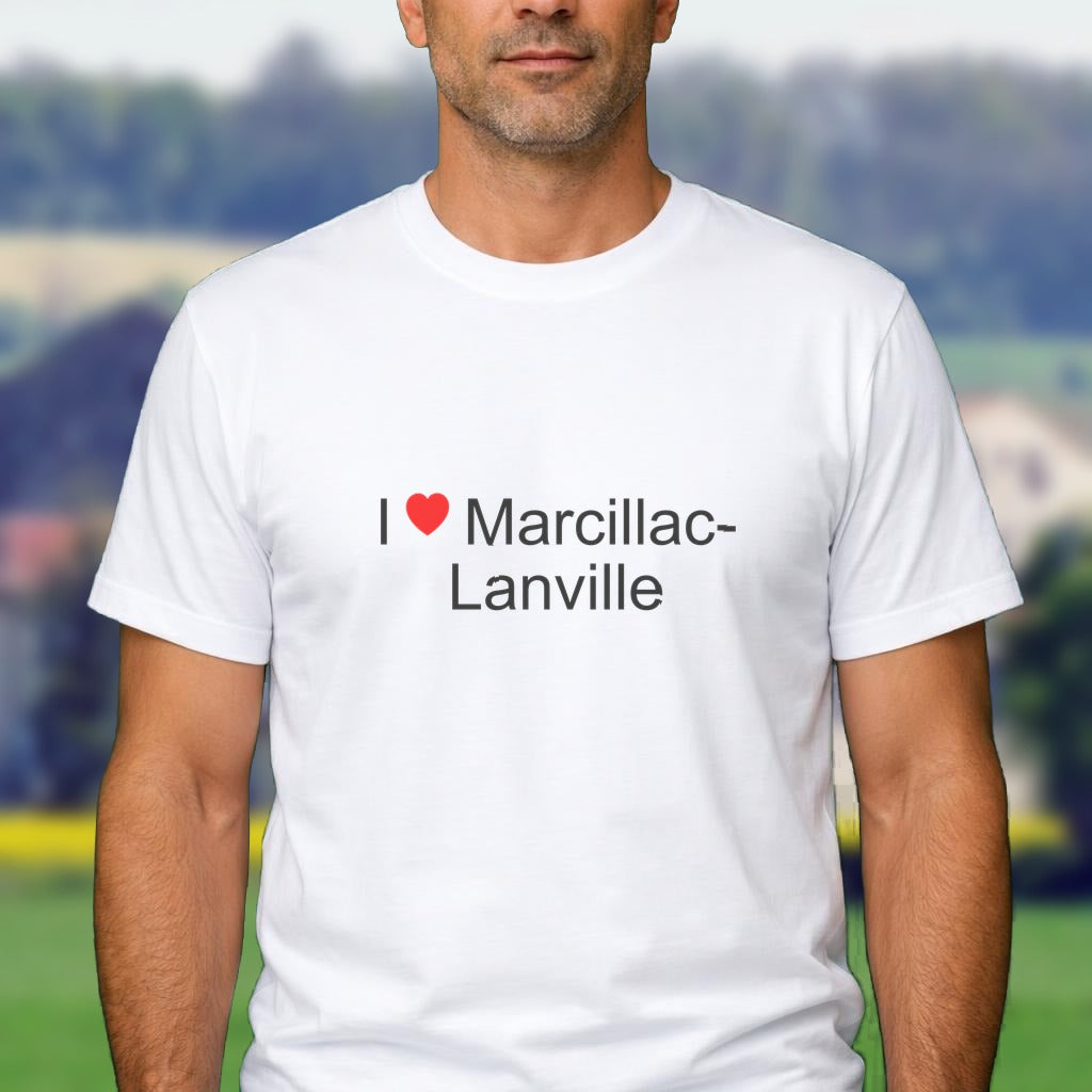 T-shirt I love marcillac-lanville