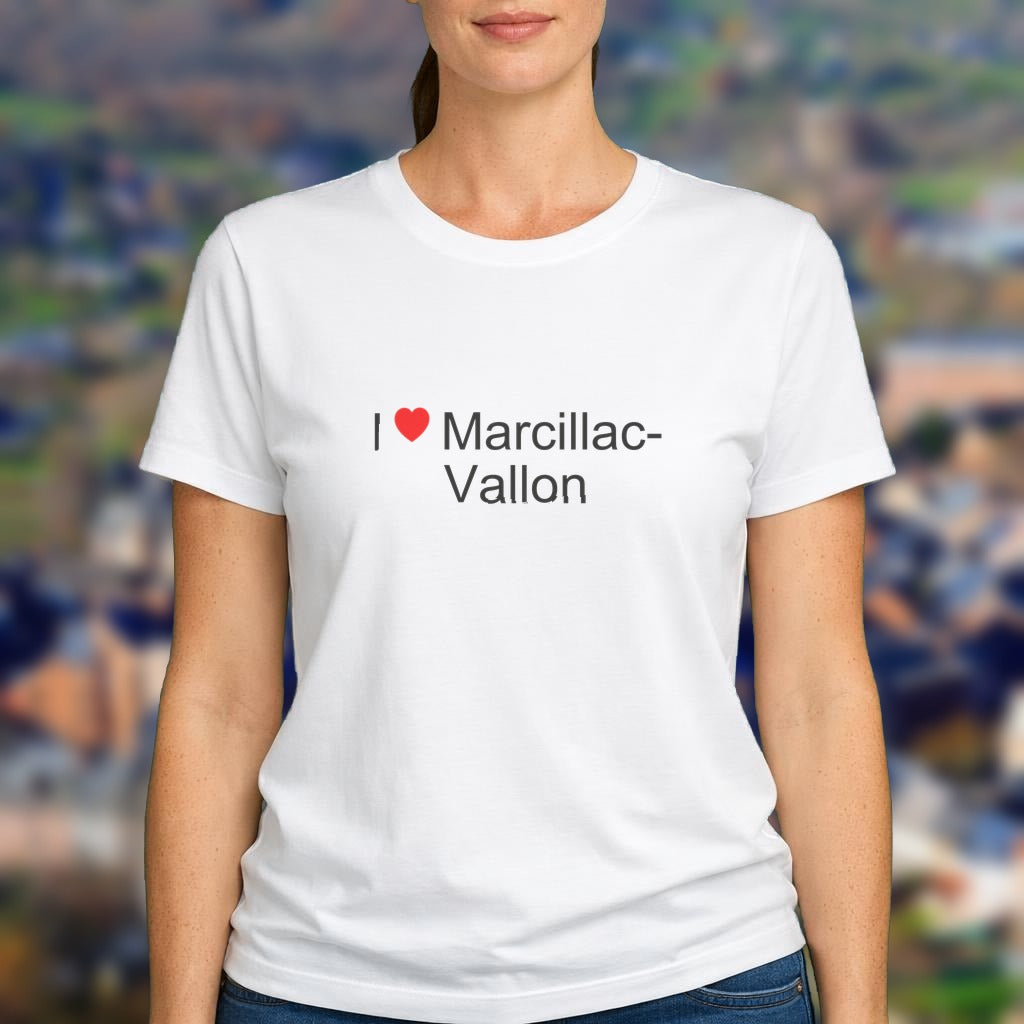 T-shirt I love marcillac-vallon