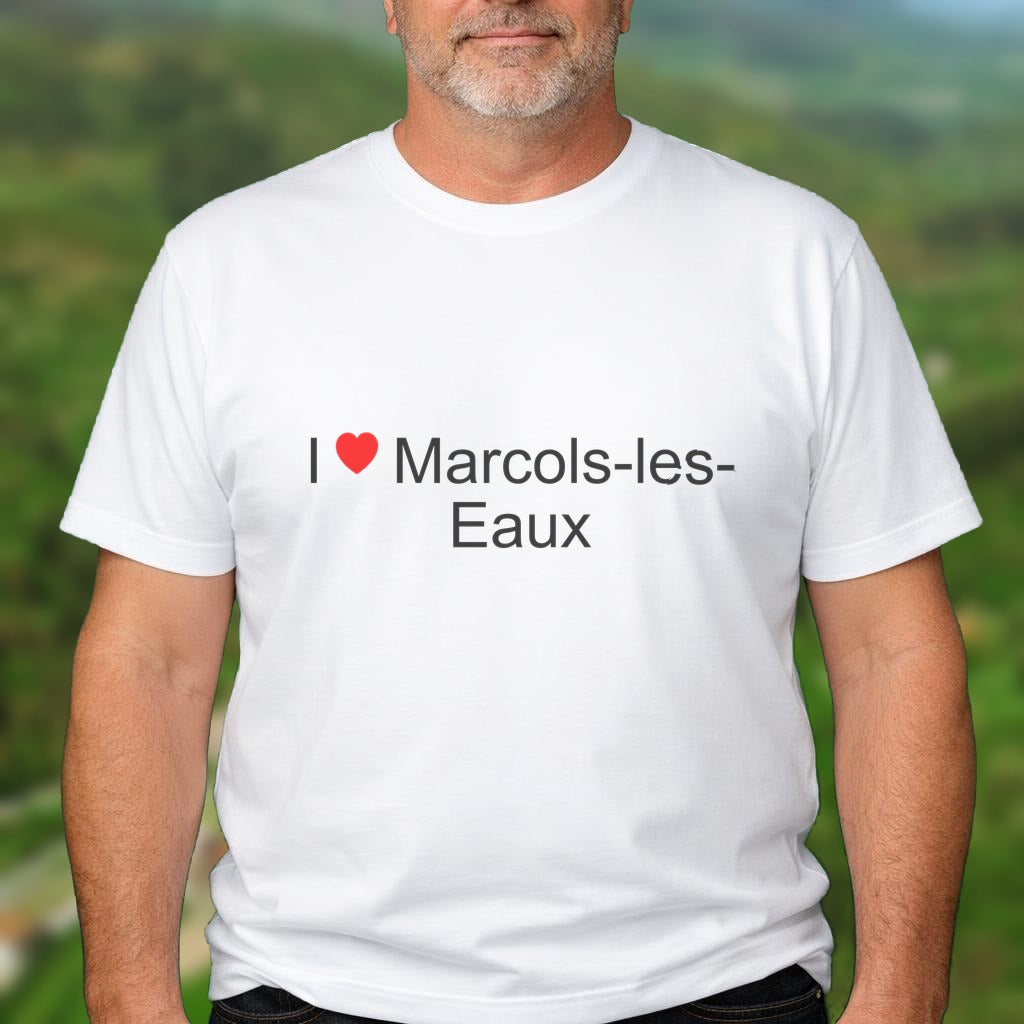 T-shirt I love marcols-les-eaux
