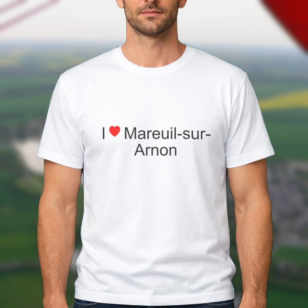 T-shirt I love mareuil-sur-arnon