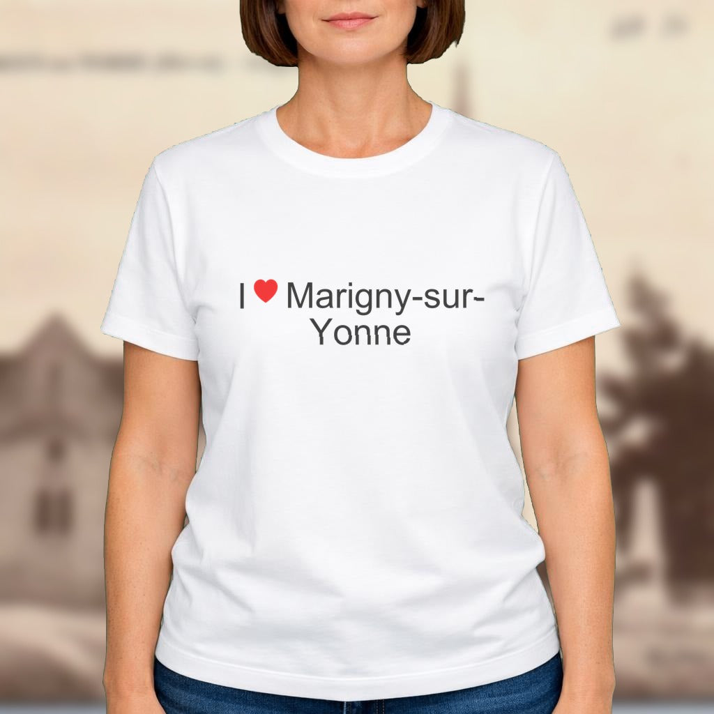 T-shirt I love marigny-sur-yonne