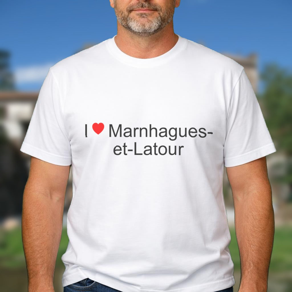 T-shirt I love marnhagues-et-latour