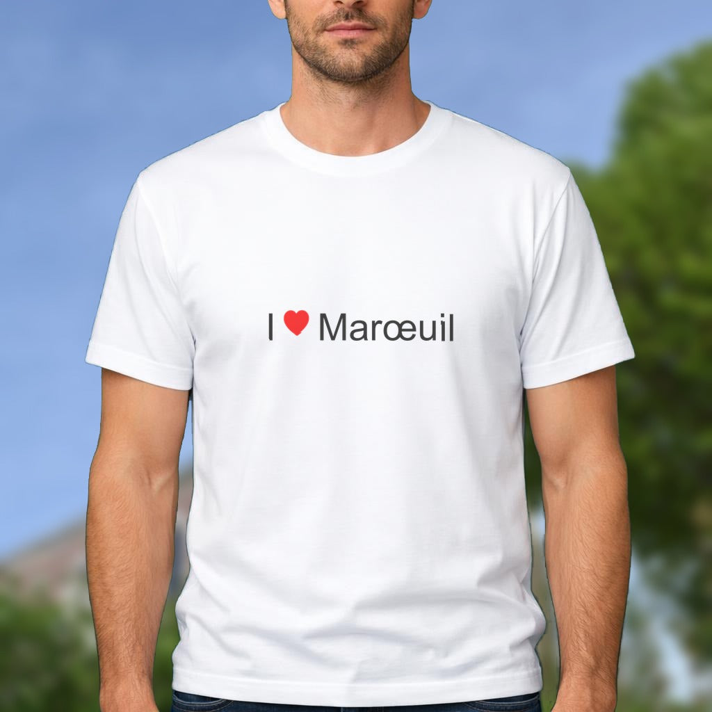 T-shirt I love marœuil