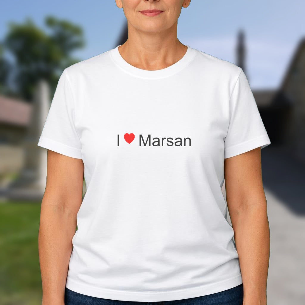 T-shirt I love marsan