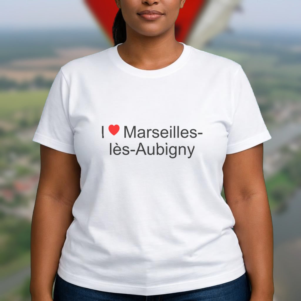 T-shirt I love marseilles-lès-aubigny