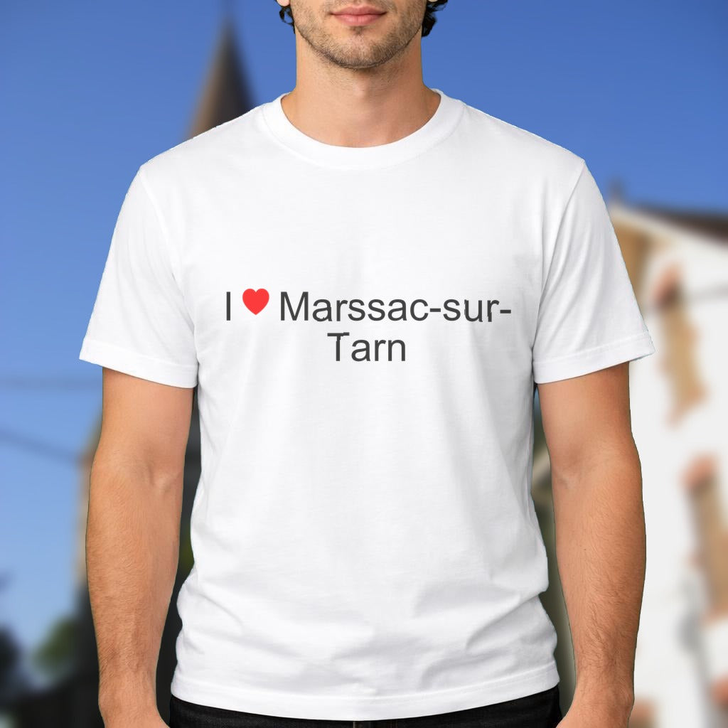 T-shirt I love marssac-sur-tarn
