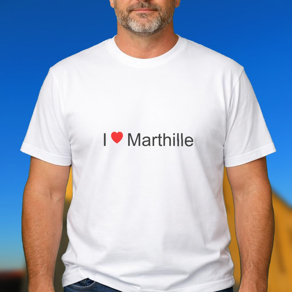 T-shirt I love marthille